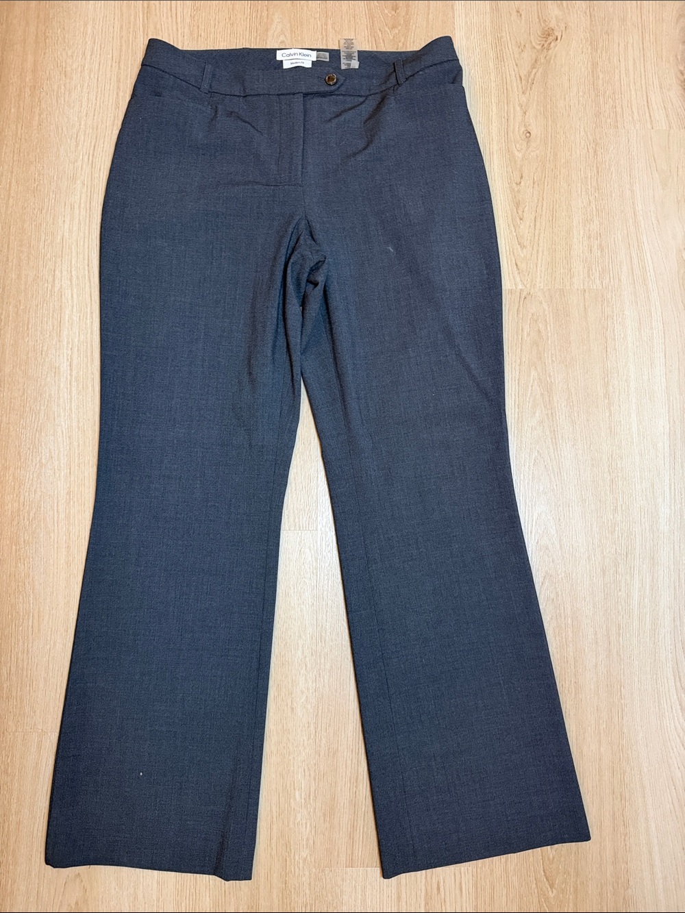 Calvin Klein Women's Dark Charcoal Boot Cut Dress Pants